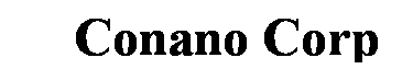 Text Box: &nbsp;&nbsp;&nbsp; Conano Corp
